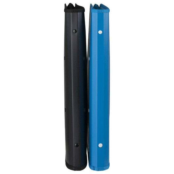 Marbig Professional Zipper Binder with Insert Cover 25mm 2D Black Blue Assorted Box of 10