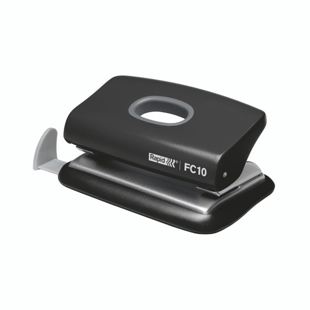Rapid FC10 2 Hole 10 Sheet Punch Black