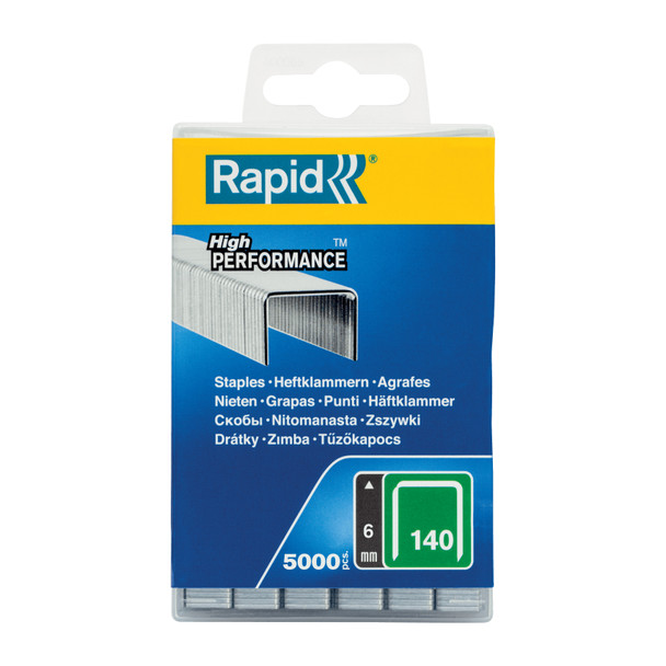 Rapid Staples 6mm No.140 Flatwire Box 5000