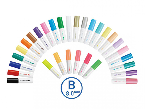 Pilot Pintor Marker Broad Neon Assorted Colours Wallet of 4