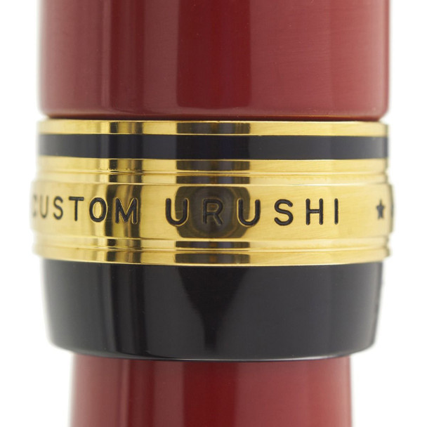 Pilot Custom Urushi Fountain Pen Red Barrel Medium Nib