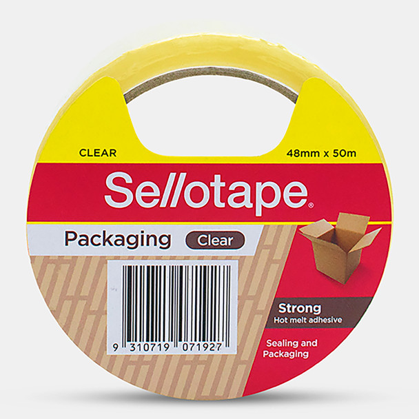 Sellotape Packaging Tape 48mm x 50m Clear Pack of 3