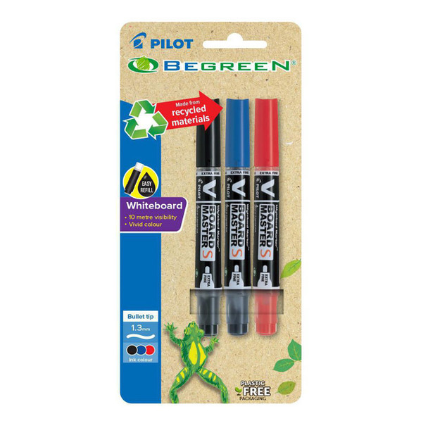Pilot BegreeN V Board Master S Whiteboard Marker Bullet Extra Fine Assorted Pack 3 Box of 6