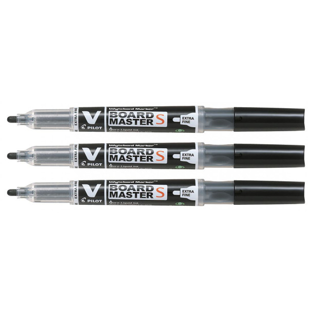 Pilot BegreeN V Board Master S Black Whiteboard Marker Bullet Extra Fine Pack 3 Box of 6