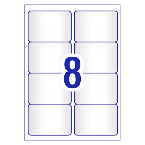 Avery Crystal Clear Shipping Labels L7565 10 Pack 99.1 x 67.7mm 8UP