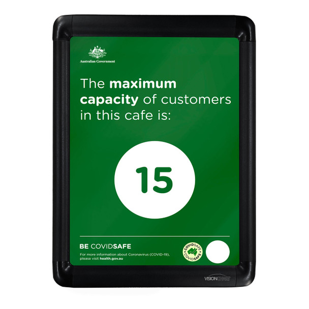 Visionchart VQ0004-BK Snap Frames A4 Single Sided Poster 25mm Frame Black - 360 x 270mm | It's A Mega Thing