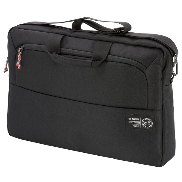 Moki rPET Series Black 17 Inch Laptop Satchel
