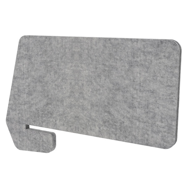 Rapidline Eco Panel Screen Desk Slide Over 820 x 27 x 400mm Marble Grey