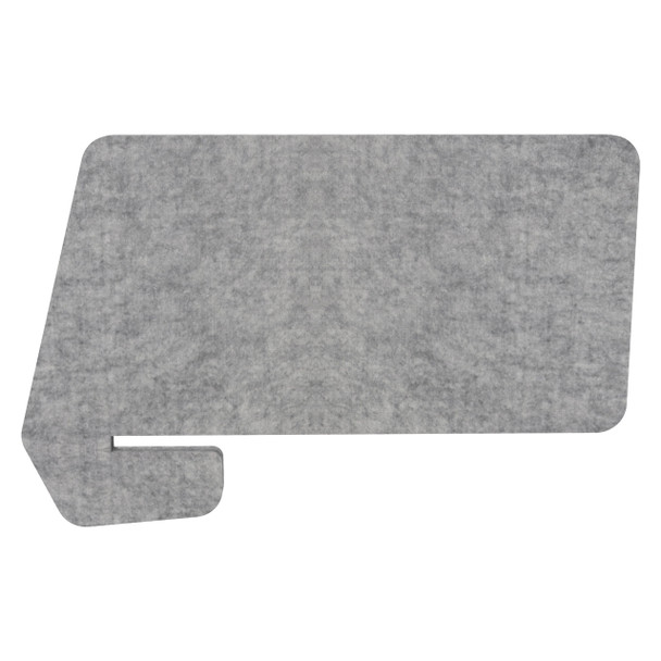 Rapidline Eco Panel Screen Desk 820 x 27 x 400mm Slide Over Marble Grey