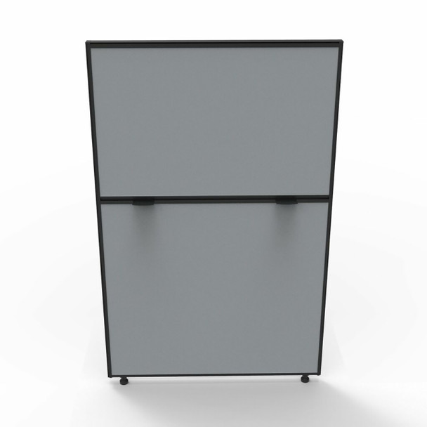 Rapidline Shush30 Plus Screen 750 x 30 x 1200mm Grey Fabric / Black