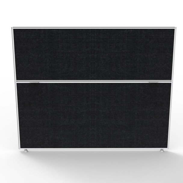 Rapidline Shush30 Plus Screen 1500 x 30 x 1200mm Black Fabric / White