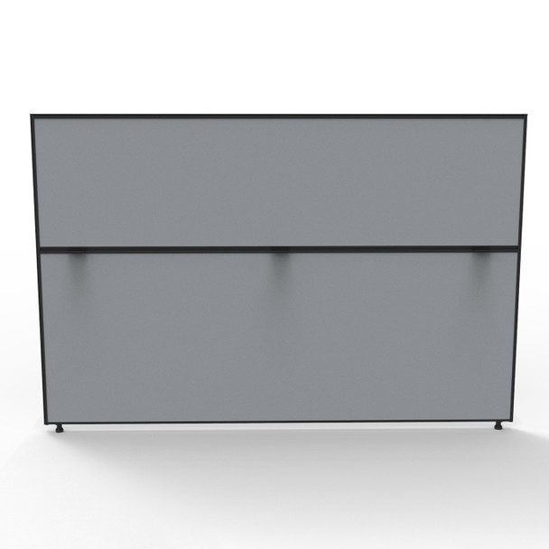 Rapidline Shush30 Plus Screen 1800 x 30 x 1200mm Grey Fabric / Black