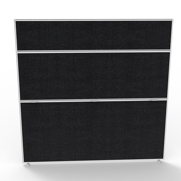 Rapidline Shush30 Plus Screen 1500 x 30 x 1500mm Black Fabric / White