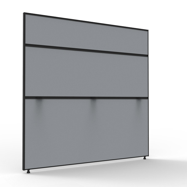 Rapidline Shush30 Plus Screen Grey Fabric / Black 1500 x 30 x 1500mm