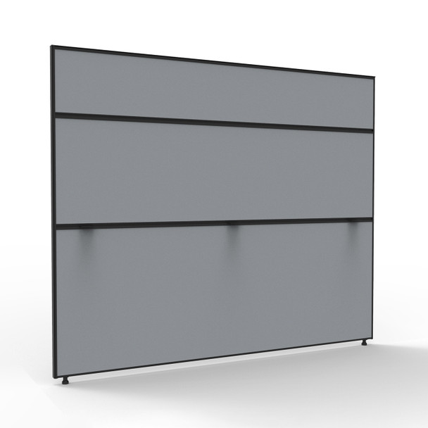 Rapidline Shush30 Plus Screen Grey Fabric / Black 1800 x 30 x 1500mm