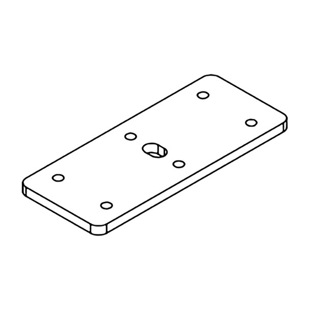 Rapidline Shush30 T Shaped Screw Plate White