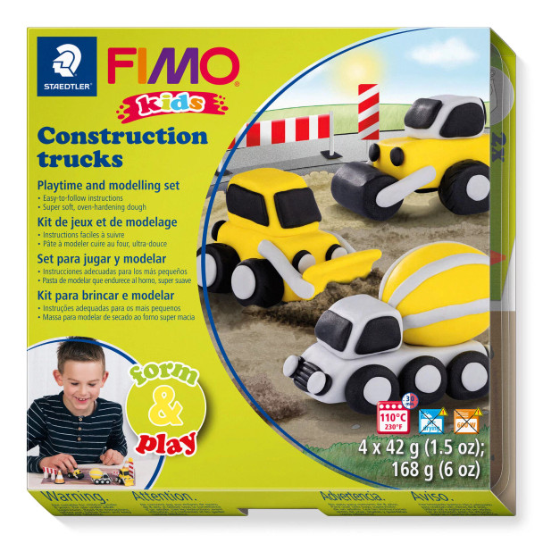 Fimo Kids Form and Play Construction Trucks
