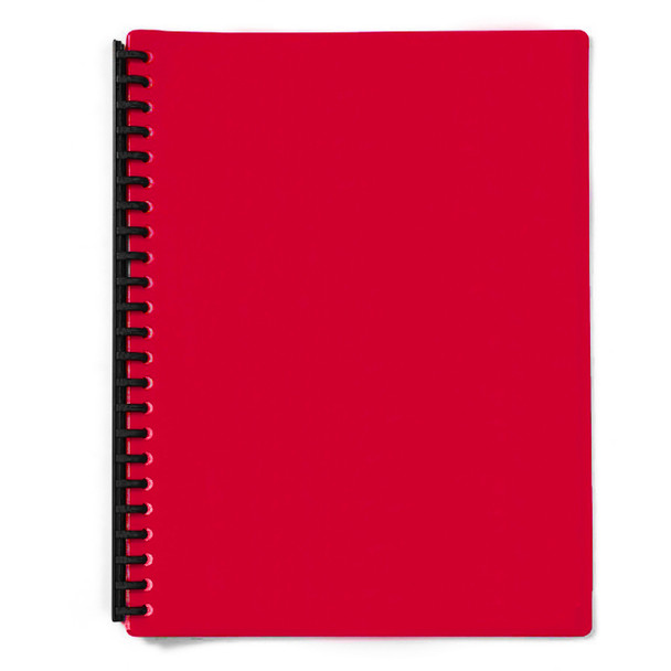 Olympic Display Book Refillable A4 20 Pages Fluoro Red Pack of 20
