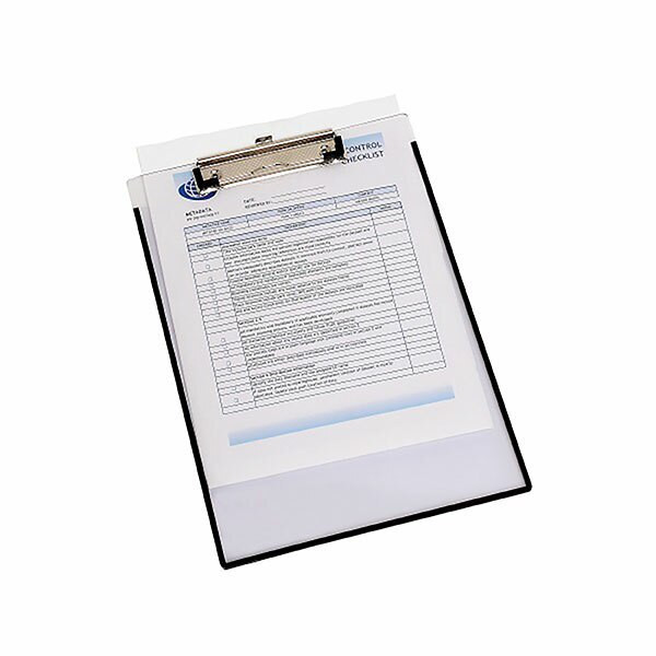 Marbig Clipboard Clearview with Insert Cover A4 Clear