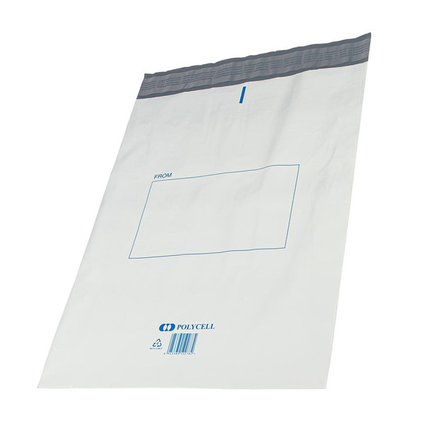 Polycell Courier Bag Plastic 600 x 650 + 50mm Flap Carton of 250
