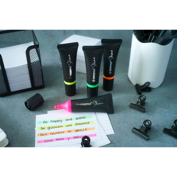 Stabilo Shine Highlighter Orange Box of 10