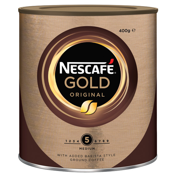 Nescafe Gold Original Instant Coffee 400g Can Case of 6