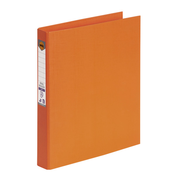 Marbig Ring Binder 25mm 2D Polyethylene A4 Orange Box of 6