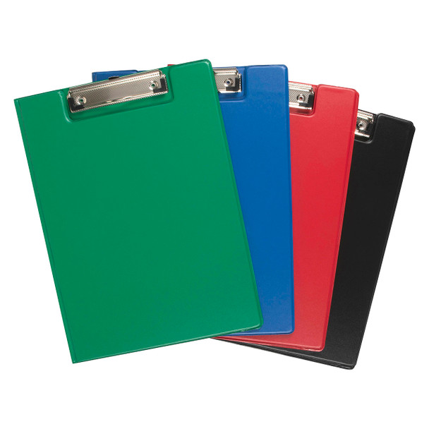 Marbig #4300099 Clipfolder Pvc A4 Assorted Pack of 12 | Mega Office Supplies