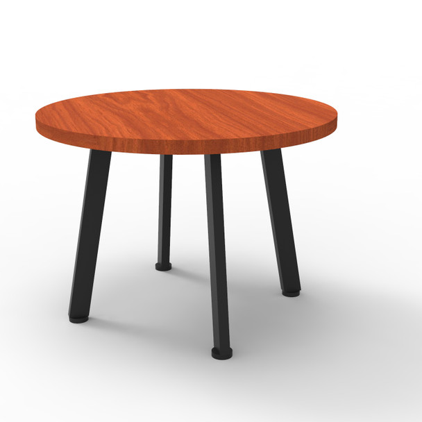 Rapidline Eternity Round Coffee Table 600mm Diameter Cherry / Black