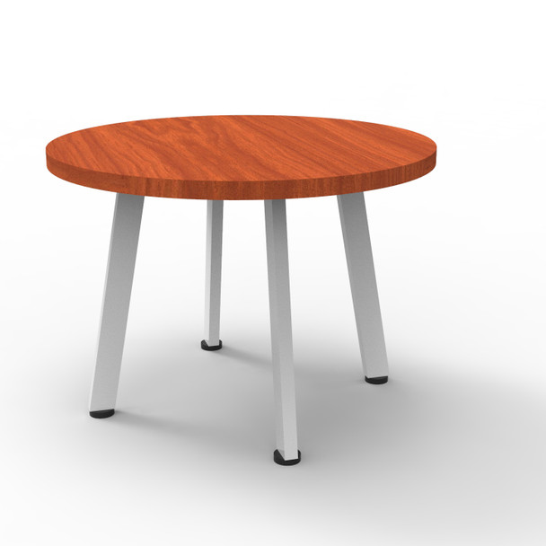 Rapidline Eternity Round Coffee Table 600mm Diameter Cherry / White