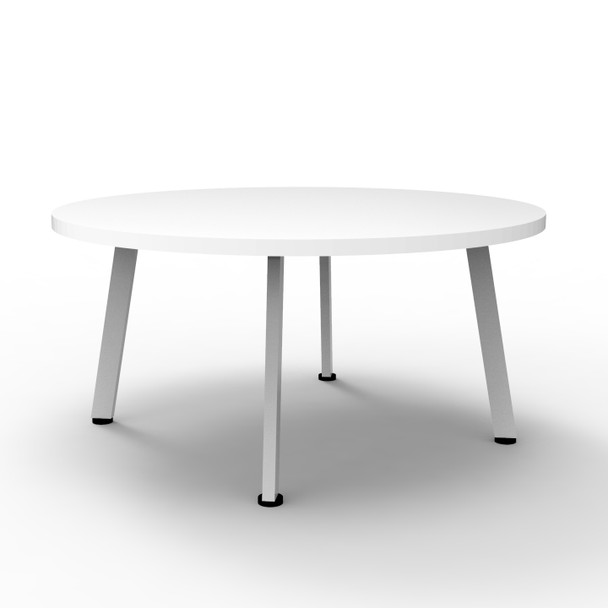 Rapidline Eternity Round Coffee Table 900mm Diameter Natural White / White