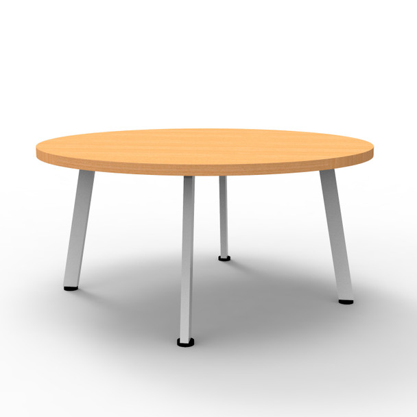 Rapidline Eternity Round Coffee Table 900mm Diameter Beech / White