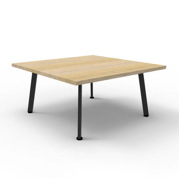 Rapidline Eternity Square Coffee Table 900 x 900mm Natural Oak / Black