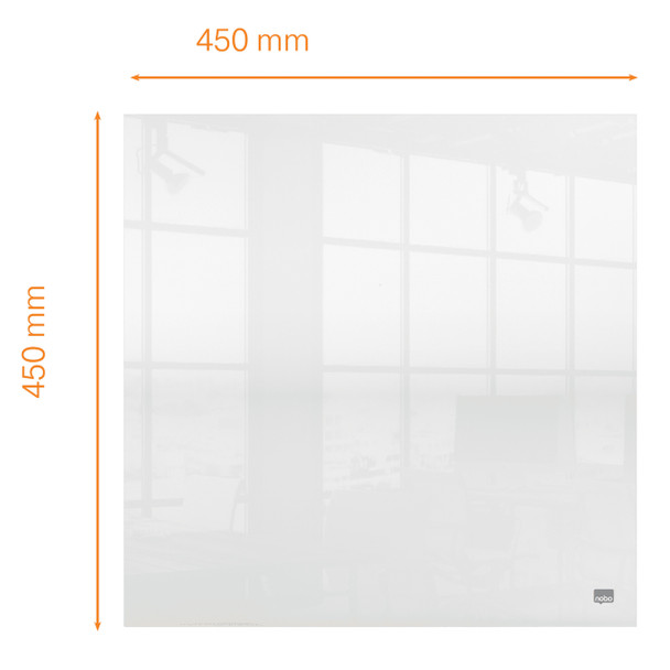 Nobo Acrylic Mini Whiteboard 450 x 450mm Clear Pack of 5