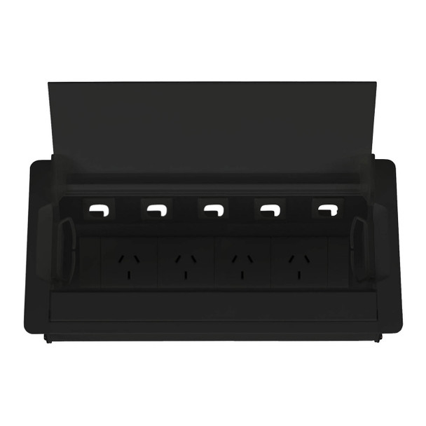 Rapidline Table Surface Mounted Service Box 4 GPO 5 Data Black