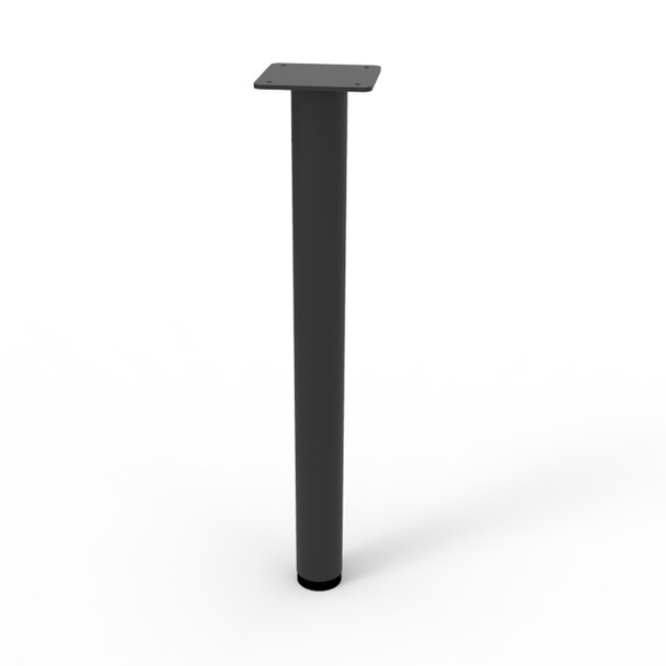 Rapidline Black Round Leg Set of 4 60mm Diameter Only for Workstation