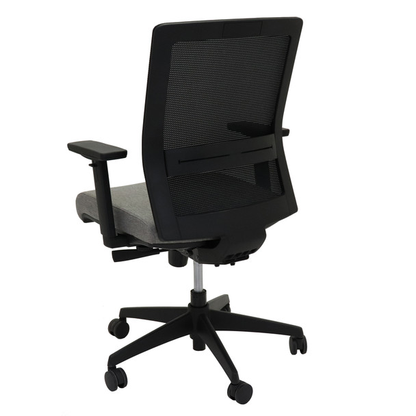 Rapidline Gesture Task Chair Medium Mesh Back Black Light Grey