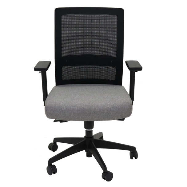 Rapidline Gesture Medium Mesh Back Task Chair Black Light Grey