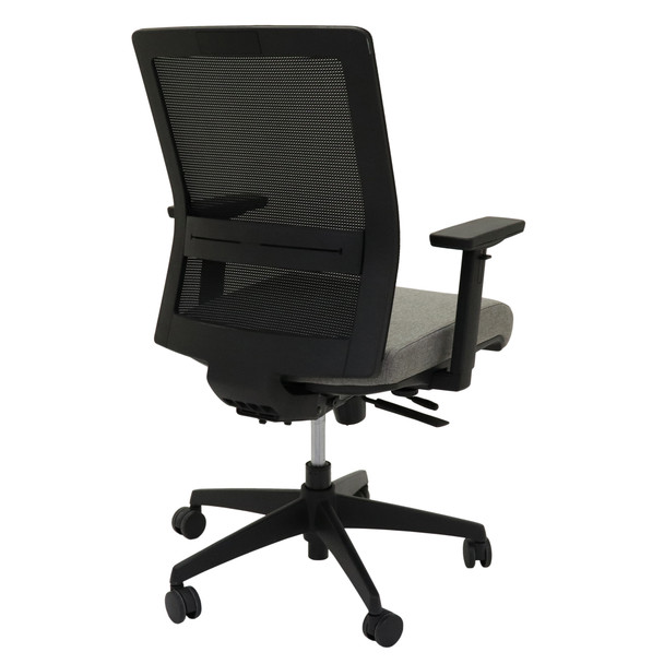 Rapidline Medium Mesh Back Gesture Task Chair Black Light Grey