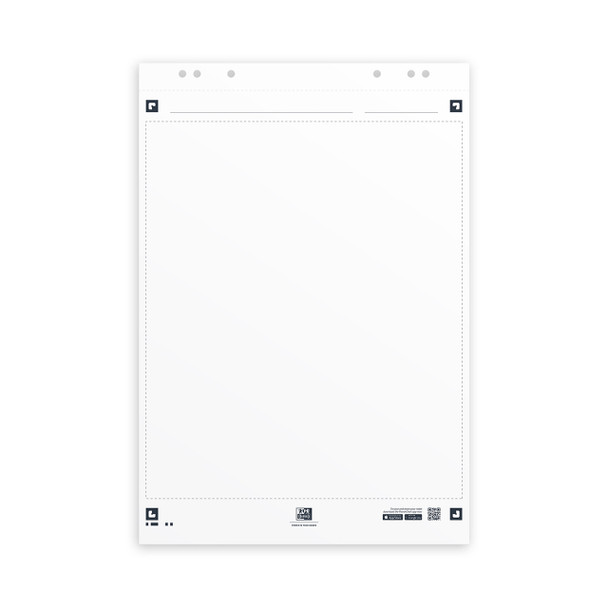 Oxford 600 x 800mm Smart Chart Scribzee Self Adhesive 20 Sheets Pack of 3