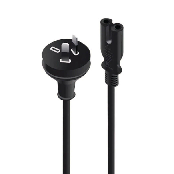 Lindy 3m Power Cable 10A 2-Pin Plug to IEC C7 Socket
