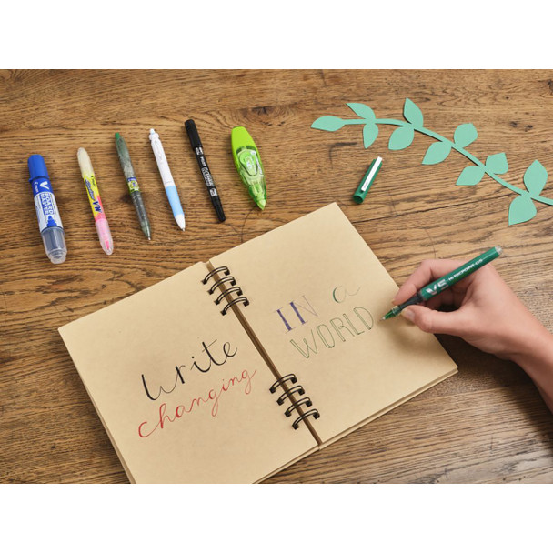 Pilot Begreen Twin Marker Fine Extra Fine Black Box of 10