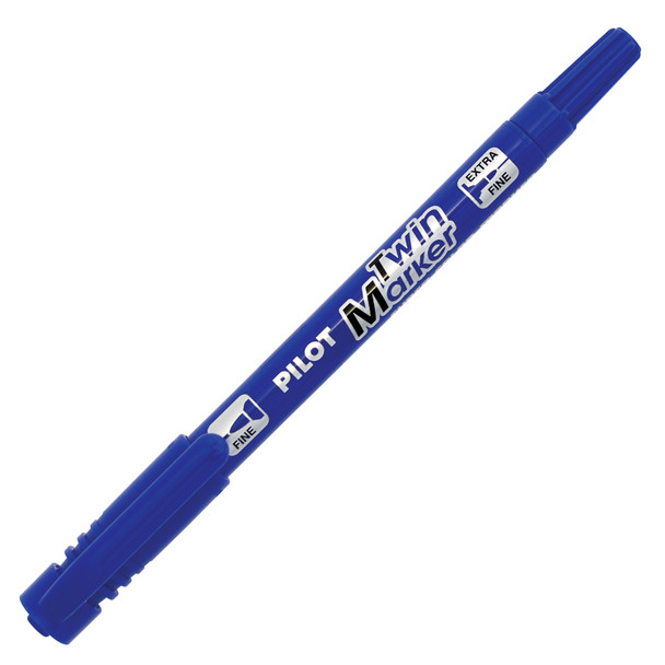 Pilot BegreeN Blue Twin Permanent Marker Dual Nib Box of 10