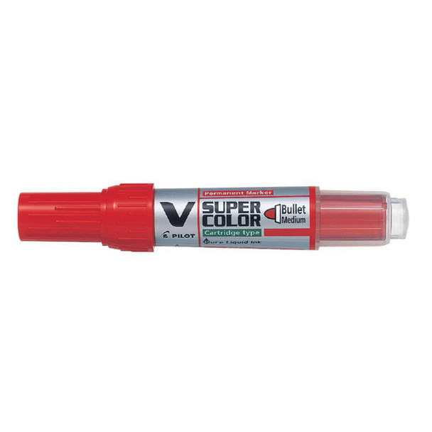 Pilot Begreen V Super Color Marker Bullet Tip Red Box of 10