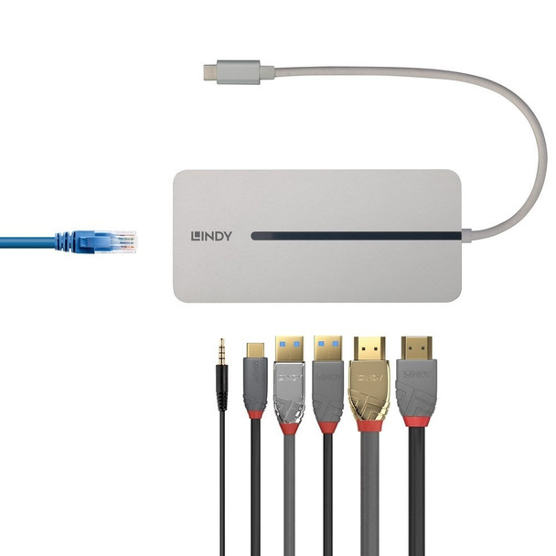Lindy Laptop and MacBook Docking Station DST-MX Duo USB-C