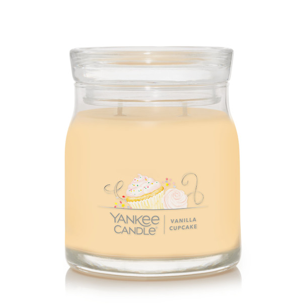 Yankee Candle Signature Medium Jar Vanilla Cupcake | Mega Office Supplies