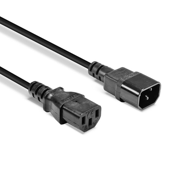 Lindy 1.5m Power Cable 10A IEC C14 Plug to C13 Socket