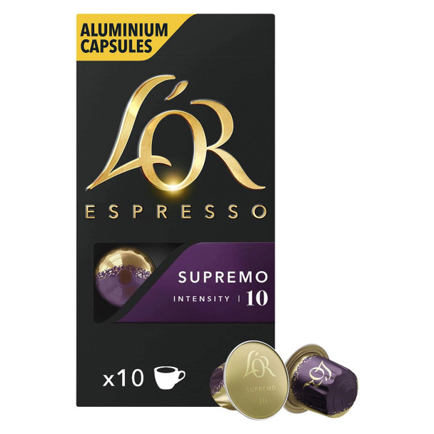 LOR Espresso Supremo Intensity 10 Capsules Box of 100