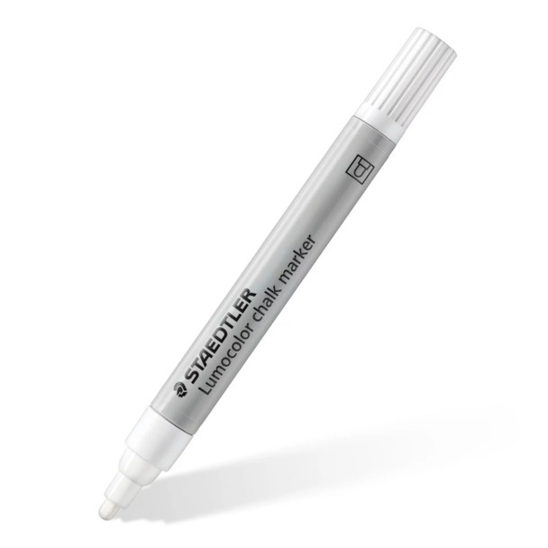 Staedtler Lumocolor Chalk Marker with Bullet Tip Assorted Colours 344 Pack of 4 | Mega Office Supplies