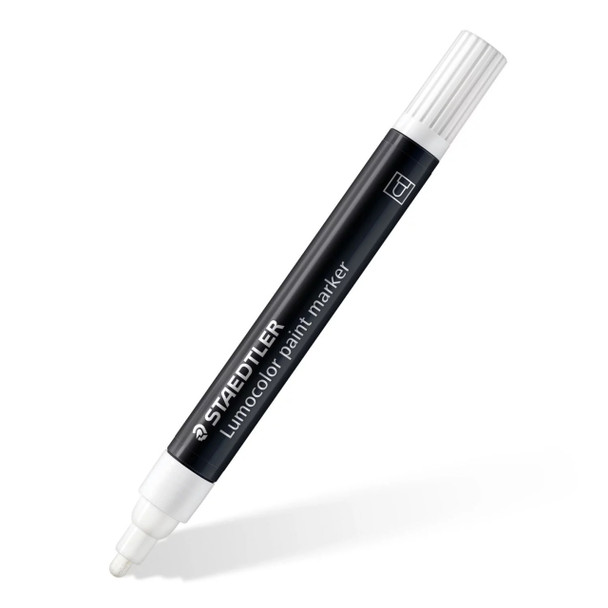 Staedtler Lumocolor Paint Acrylic Marker with Bullet Tip Assorted Colours 349 Pack of 6 | Mega Office Supplies